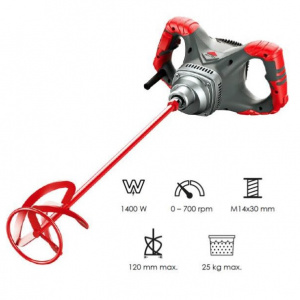 Mixer / amestecator pt. adezivi / mortar 1400W, Semi-Profesional, RUBIMIX-8 Easy Pro 230V 50/60HZ - RUBI-16903 - Img 4