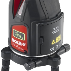 Nivela Laser Verde ATLAS GREEN multilinie si punct - 360°, 25m, Li-Ion - SOLA-71015701 - Img 11