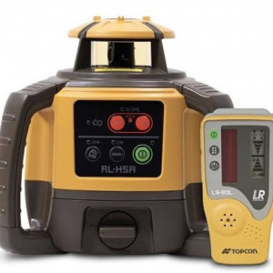 Pachet Nivela laser rotativa de constructie multifunctionala RL-H5A (1 plan orizontal/inclinat, pantă manuală) cu trepied si stadie - Topcon - Img 3