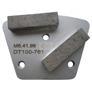 Placa cu segmenti diamantati pt. slefuire pardoseli - segment DPC dual - prindere M6 - DXDH.8506.41.99 - Img 2