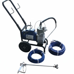 Pompa de vopsit si zugravit AIRLESS Diafragma Profesională cu Carucior - Complet Echipata - 1/4", 3kW, 5.5L/min - WP-APSD5