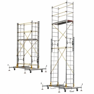 Schela mobila profesionala din aluminiu, Hmax lucru = 8,05m, TeleSafe 008XL