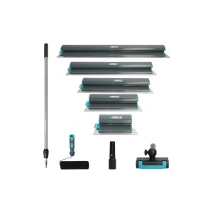 SET de gletiere pentru aplicare glet / tencuieli, 9 piese - Kit complet pentru Finisaje - BIHUI-PTKBK9 - Img 2