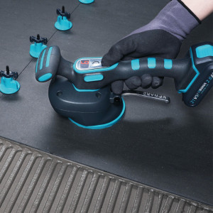 Vibrator profesional cu ventuza si variator de turatii digital pt. placi ceramice - BIHUI-LFTBA - Img 5