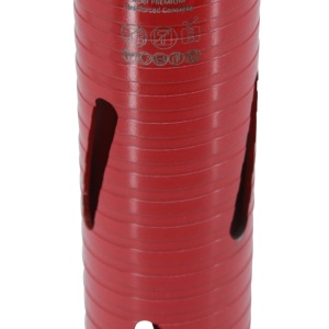 Carota diamantata Super PREMIUM ø48mm x 180mm x M16 pentru gaurire Beton armat, Zidarie, Granit - DXQZ.REDCORE.48 - Img 6