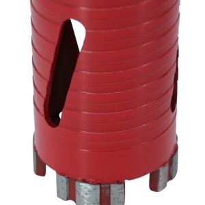 Carota diamantata Super PREMIUM ø52mm x 180mm x M16 pentru gaurire Beton armat, Zidarie, Granit - DXQZ.REDCORE.52 - Img 5