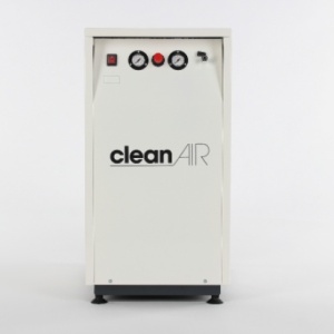 Compresor de aer medical cu piston fara ulei, cu uscator aer si carcasa insonorizata - 30 l, 1.5 kW, 350 L/min, 8 bari - ABAC-CleanAir-CLR-20/30ST - Img 1
