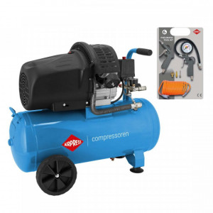 Compresor de aer profesional cu piston (cu accesorii) - Blue Series 2.2kW, 392L/min, 8 bari - Rezervor 50 Litri - AirPress-HL425/50-36888 - Img 3