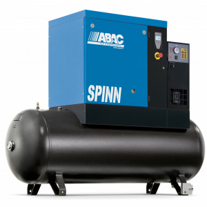 Compresor de aer profesional cu surub - 7.5 kW, 996 L/min, 10 bari - Rezervor 500 Litri - ABAC-SPINN-7.5E-500L-10bar - Img 1