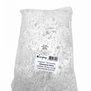 Distantiere ( Cruciulite ) pt. placi - gresie si faianta - Rost 10 mm - 250 buc - XLEV-TS10-250 - Img 1