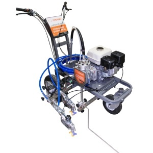 Echipament airless pentru trasat marcaje rutiere - Complet Echipat - 1/4", 2 pistoale, 3.0L/min, 5.5hp Honda - CNO-APSR-Duo-Honda - Img 10