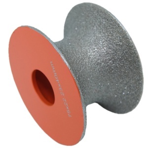 Freza diamantata pentru profilare granit, marmura, gresie Profil Semicerc Full Bullnose exterior, R-20mm, ∅75x22,23mm - DXDY.FPP.BN40 - Img 4