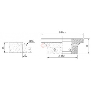 Freza Diamantata Semi-Baston Raza 10mm pt. Marmura, Granit si Gresie - DXDY.FGM.D75R10H20 - Img 2