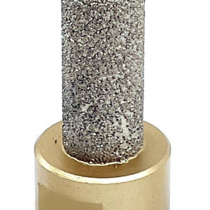 Freza tip deget pt. frezari in gresie portelanata si piatra - diametrul 12mm, lungime 50mm - prindere M14 - DXDY.GOLD.Finger.D12.H50 - Img 1