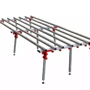 Masa modulara de lucru, pentru placi formate mari, sarcina max 300kg, 180-360x150x75cm - SHIJING-P703 - Img 3