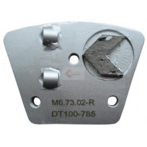 Placa cu segmenti diamantati pt. slefuire pardoseli - segment DPC 2x1/4 - prindere M6 - DXDH.8506.73.02-R - Img 2