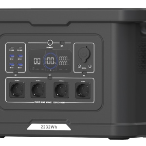 Statie acumulator portabil pentru incarcare electrica LongLife, LiFePO4, Generator Solar Power Station - 2400W, 2232Wh - CNO-PS2400UPS