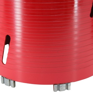 Carota diamantata Super PREMIUM ø182mm x 180mm x M16 pentru gaurire Beton armat, Zidarie, Granit - DXQZ.REDCORE.182 - Img 8