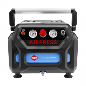 Compresor de aer cu piston, fara ulei - Blue Series 1.1kW, 126 L/min, 8 bari - Rezervor 6 Litri - AirPress-H215/6-36943 - Img 1
