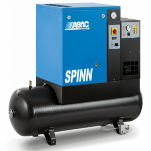 Compresor de aer profesional cu surub, cu uscator - 3 kW, 366 L/min, 10 bari - Rezervor 270 Litri - ABAC-SPINN3E-10-400/50K-270-E-CE - Img 1
