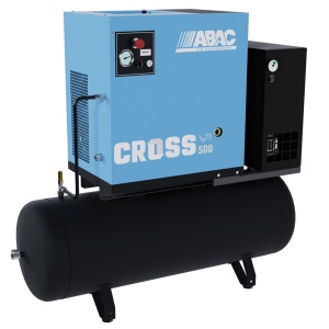 Compresor de aer profesional cu surub, cu uscator de aer - 4 kW turatie variabila, 516 L/min, 10 bari - Rezervor 200 Litri - ABAC-CROSS-500E-10-400/50-200-MEBB - Img 5