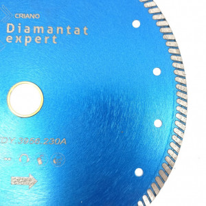 Disc DiamantatExpert pt. Gresie ft. dura portelanata, Granit - Turbo 230x25.4 (mm) Premium - DXDY.3956.230 - Img 3