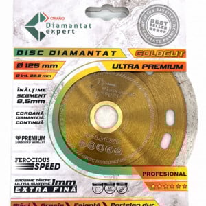 Disc DiamantatExpert pt. Taieri Extra Fine in Portelan Dur Subtire 115x22.2 (mm) Ultra Premium - DXDY.GOLDCUT.115 - Img 4