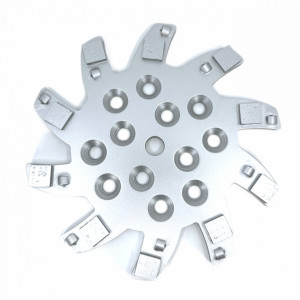 Disc stea cu segmenti diamantati pt. slefuire pardoseli - segment 10 buc DPC - 250 mm - prindere 19mm - DXDY.8501.250.75.010-R - Img 2