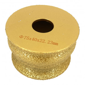 Freza diamantata pentru profilare granit, marmura, gresie, Profil "Continental", 75x22,23 #45