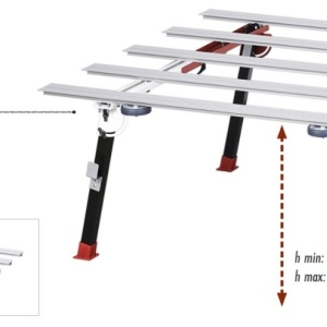 Masa modulara de lucru BIGFOOT XXL, sarcina 150kg, 170x100-150cm - Raimondi-394MBXXL01R - Img 5