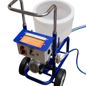 Masina multifunctionala de tencuit, gletuit, izolatii, debit max. 0-12 L/min, 1.5kW Monofazata, 20 bar, cuva plastic 35L - CNO-MFS12 - Img 9