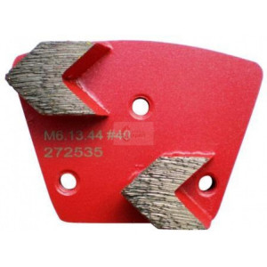 Placa cu segmenti diamantati pt. slefuire pardoseli - segment mediu (rosu) # 40 - prindere M6 - DXDH.8506.13.44-R - Img 2