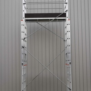 Schela mobila aluminiu telescopica 2x3,5(m), inaltime lucru 7 metri, o platforma 1,6x0,6(m), max 200kg/mp - CNO-SME-MEGA7 - Img 7