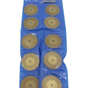 Set de 10 discuri diamantate taiat si slefuit ceramica 35mm si 2 axuri pentru CRIANO MPU350W - CNO-MPU350W-DD35