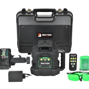 SET Nivela Laser Verde Rotativa GR3603 cu Receptor, Acumulator si Telecomanda - Beiter-GR3603 - Img 4