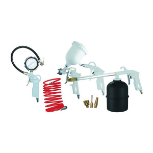 Set scule aer comprimat G-810P, 8 piese - ABAC-2809913655 - Img 2