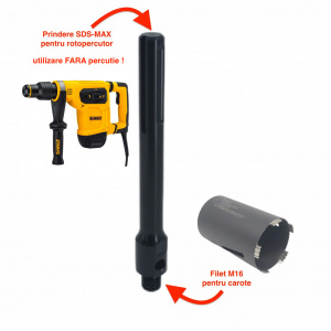 Adaptor carote M16 pentru utilizare la masini cu prindere SDS-MAX - DXDY.117.SDS-MAX - Img 2