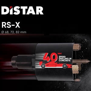 Carota diamantata RS-X pt. beton si beton armat - 5 segmenti turbo diam. 72mm, ax M16 - Premium - DiStar-11133048033 - Img 5