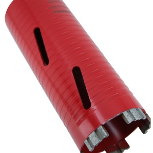 Carota diamantata Super PREMIUM ø76mm x 180mm x M16 pentru gaurire Beton armat, Zidarie, Granit - DXQZ.REDCORE.76 - Img 9