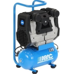 Compresor de aer cu piston fara ulei, silentios - 1.5 kW, 230 L/min, 9 bari - Rezervor 6 Litri - ABAC-START-QUIETE-OS20
