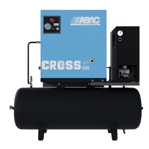 Compresor de aer profesional cu surub, cu uscator de aer - 4 kW turatie variabila, 516 L/min, 10 bari - Rezervor 200 Litri - ABAC-CROSS-500E-10-400/50-200-MEBB - Img 6