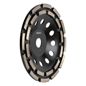 Cupa diamantata rand dublu diamant - Beton/Abrazive 180x22.2mm-BIHUI-CG1900W - Img 4