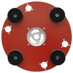 Disc cu 4 suporti liberi Ø100mm din carbura de silicon pt. slefuiri placi, Ø490mm - pt. Ipertitina / Ipertitina Plus - Raimondi-250PL4FO