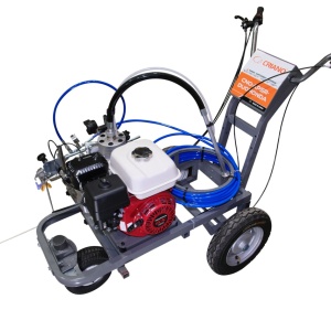 Echipament airless pentru trasat marcaje rutiere - Complet Echipat - 1/4", 2 pistoale, 1.8L/min, 5.5hp Honda - CNO-APSR-Duo-Honda