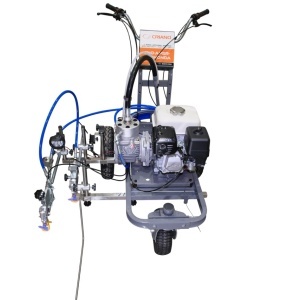 Echipament airless pentru trasat marcaje rutiere - Complet Echipat - 1/4", 2 pistoale, 3.0L/min, 5.5hp Honda - CNO-APSR-Duo-Honda - Img 4