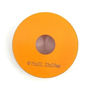 Freza diamantata pentru profilare granit, marmura, gresie Profil Semicerc Full Bullnose exterior, R-20mm, ∅75x22,23mm - DXDY.FPP.BN20 - Img 1