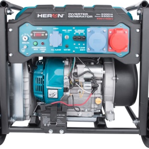 Generator de curent inverter 9 kW - benzina, 230/400V, pornire telecomanda - Heron-8896235 - Img 3