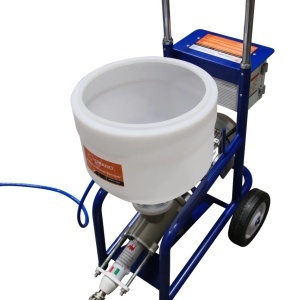 Masina multifunctionala de tencuit, gletuit, izolatii, debit max. 0-12 L/min, 1.5kW Monofazata, 20 bar, cuva plastic 35L - CNO-MFS12 - Img 12