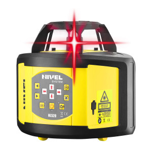 Nivelă laser rotativă cu fascicul roșu (2 planuri, panta manuala), cu afisare digitala - NL520R Digital - Nivel System - Img 5