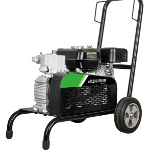 Pompa de vopsit si zugravit AIRLESS cu Motor termic si Diafragma Profesionala cu Carucior - Complet Echipata 1/4" , 5.5CP, 5.5L/min - WP-APSG5 - Img 3